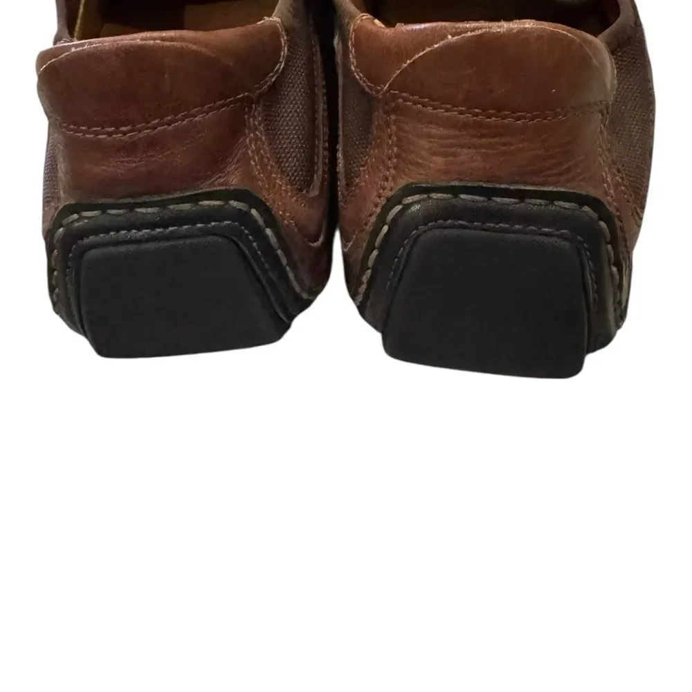 Cole Haan Men's Brown Leather Slip-on Driving Mocs Shoes 12